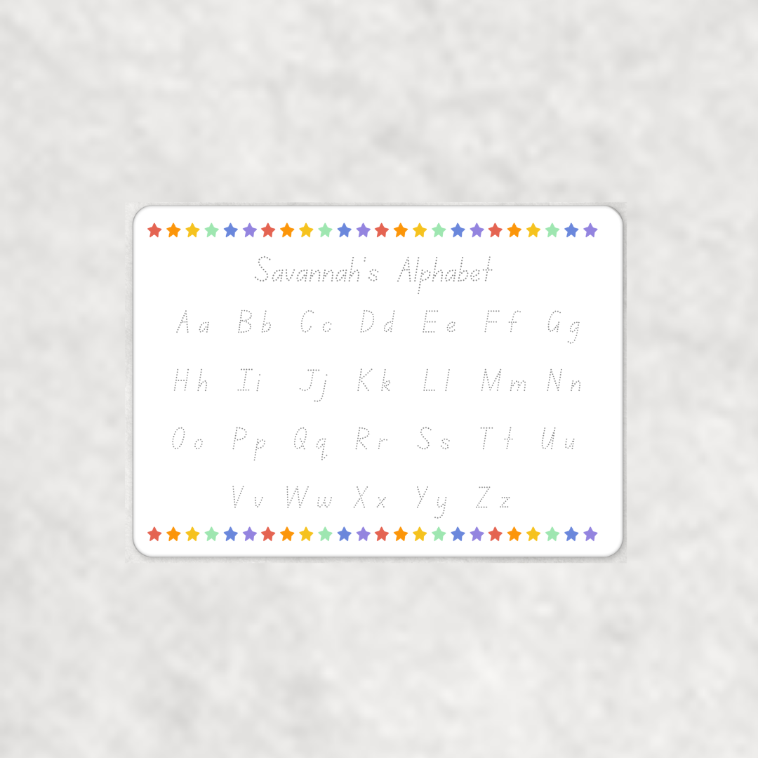 Personalised Alphabet Whiteboard