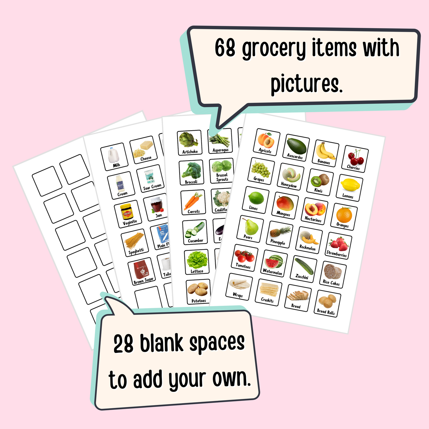 Kids Shopping List Bundle (Digital Product)