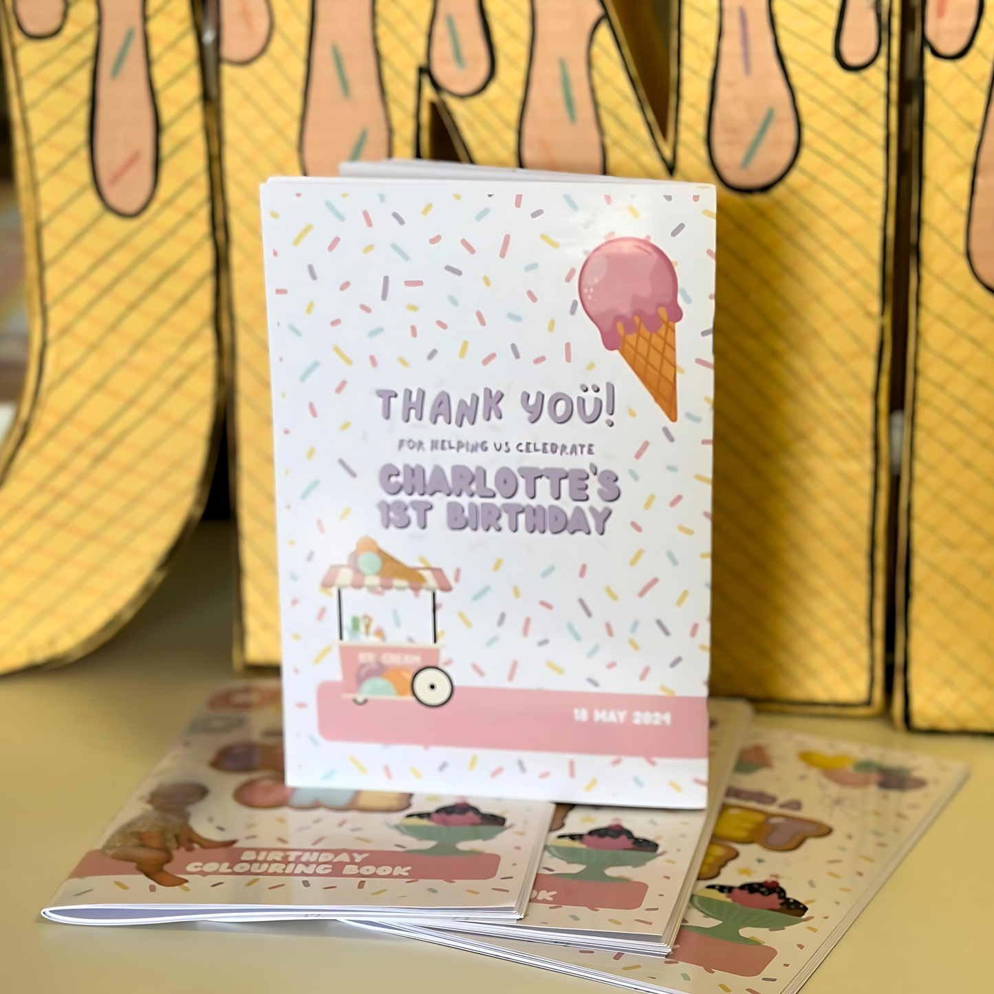 Personalised Birthday Colouring book Party Favour-Sweet One